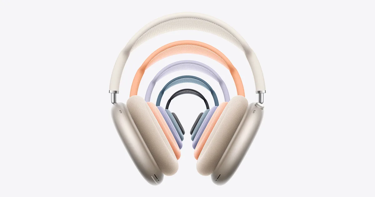 Apple AirPods Max 2 headphones in a range of colors